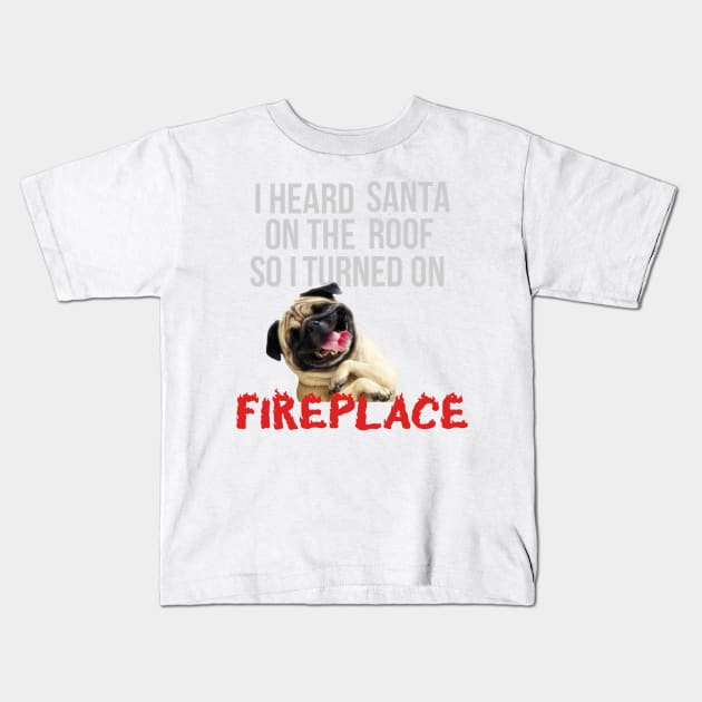 Funny Christmas Dog Saying Kids T-Shirt by ERArts